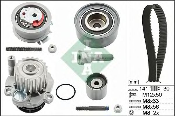 Set pompa apa + curea dintata VW 2,0TDI