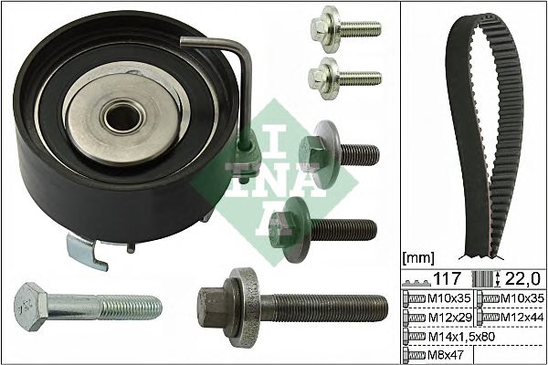 Set curea de distributie FORD 1,2-1,6 04-