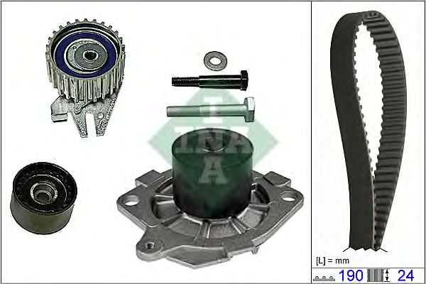 Set pompa apa + curea dintata FIAT 1,9JTD 98- 190Z