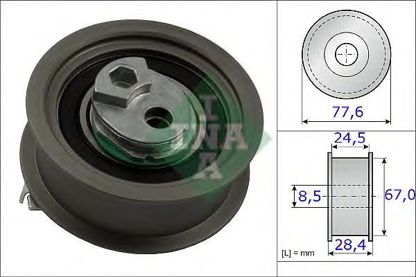 rola intinzator,curea distributie VW GOLFV/VI/A1/A3/TT/LEON 2,0TFSI