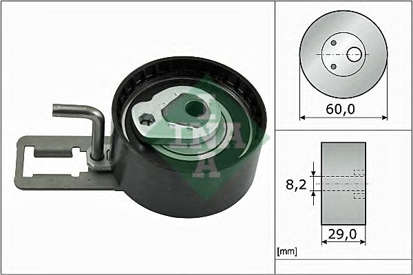 rola intinzator,curea distributie CITROEN C3 1,4HDI 70 09-