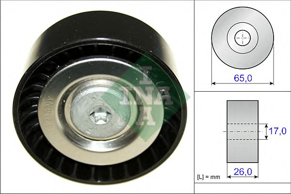 Rola ghidare/conducere, curea transmisie MERCEDES-BENZ OM651 08- W204/212/X204