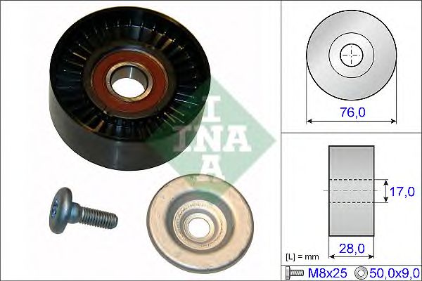 Rola ghidare/conducere, curea transmisie MERCEDES-BENZ W203/W204