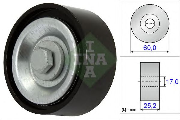 Rola ghidare/conducere, curea transmisie DACIA 1,4/1,6 DUSTER/LOGAN 09-