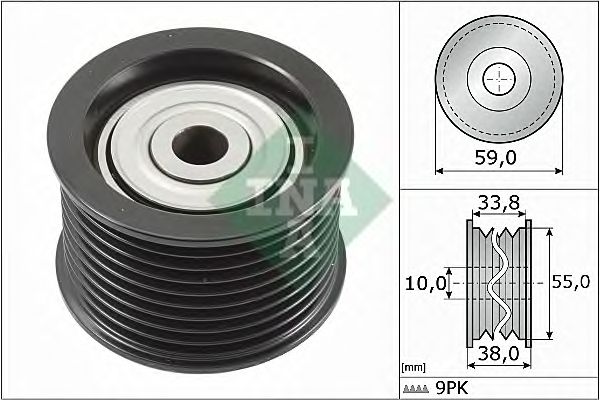 Rola ghidare/conducere, curea transmisie TOYOTA 4,5D-4D LAND CRUISER