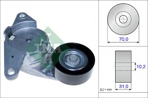 intinzator,curea transmisie OPEL 2,8 V6 05- VECTRA C/INSIGNIA/SIGNUM