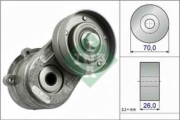 intinzator,curea transmisie CHRYSLER 2,5/2,8CRD 04- VOYAGER