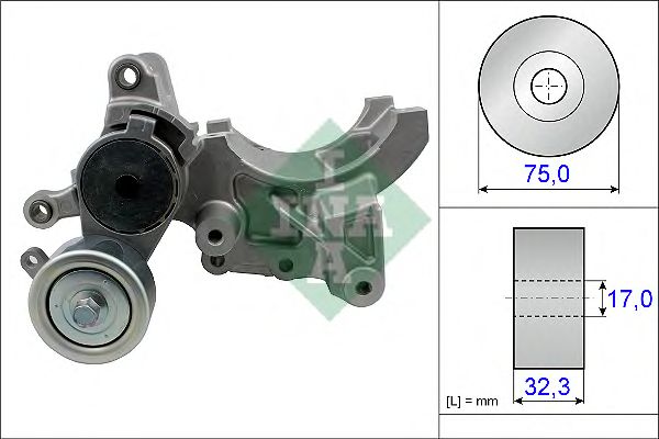 intinzator,curea transmisie TOYOTA LAND CRUSIER 3,0D-4D 03-