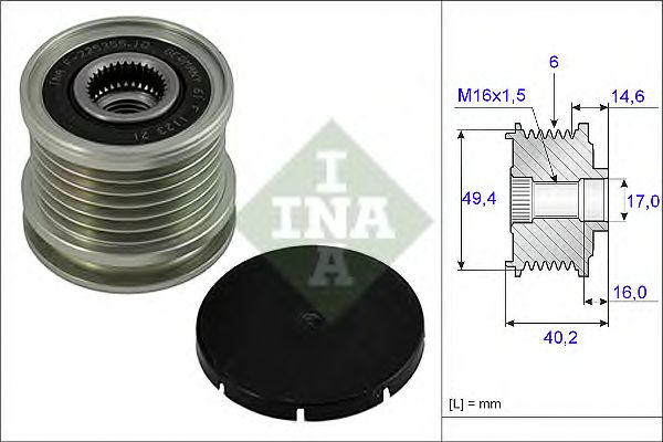 Sistem roata libera, generator VW 1,9TDI/2,4D