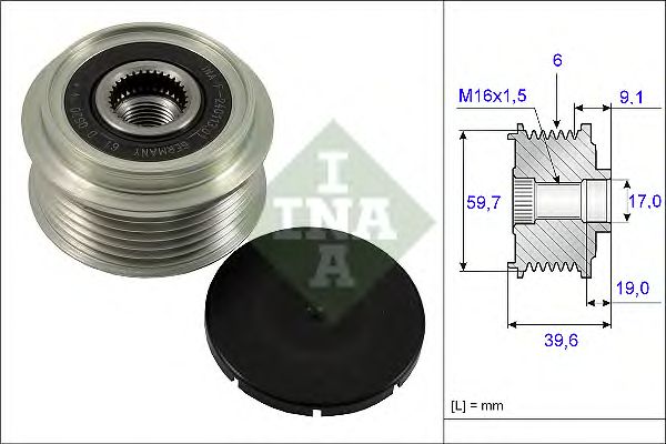 Sistem roata libera, generator OPEL 1,7CDTI