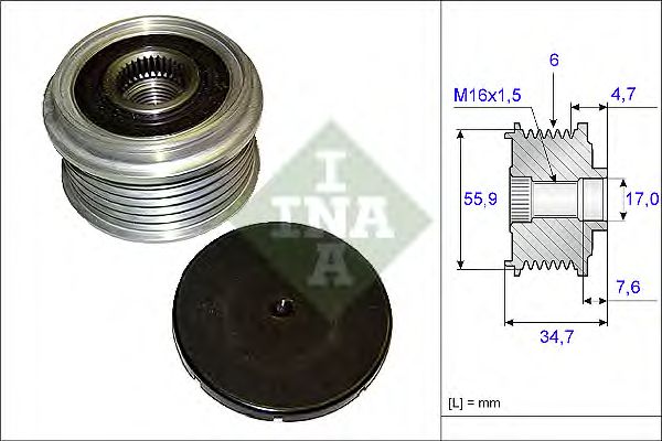 Sistem roata libera, generator