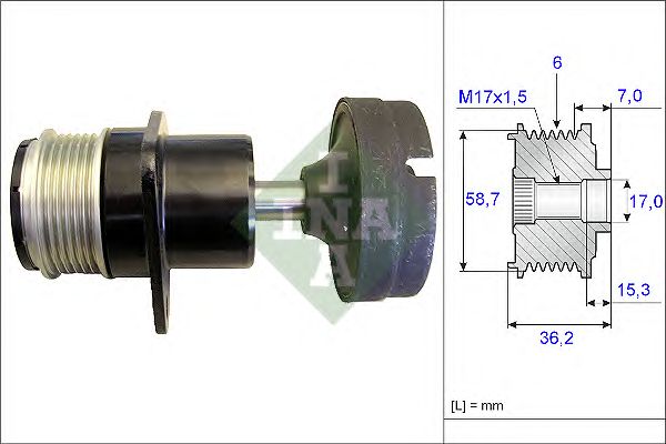 Sistem roata libera, generator