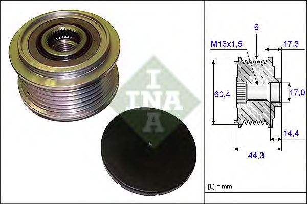 Sistem roata libera, generator VW 3,0TFSI/3,2FSI 07- A4/A5/Q5