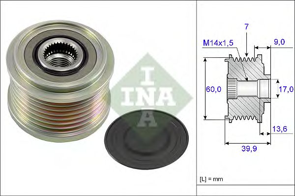 Sistem roata libera, generator MINI ONE 1,4D 03-06