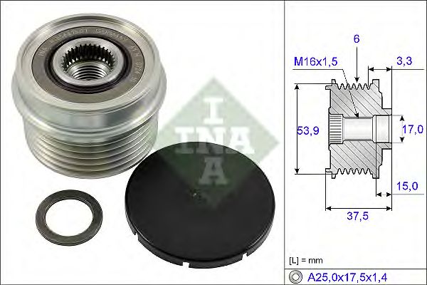 Sistem roata libera, generator FORD 2,0/2,2TDCI 00-