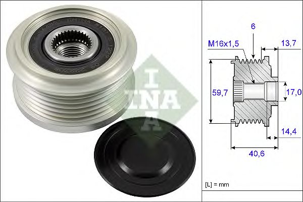 Sistem roata libera, generator OPEL 1,7CDTI 09- ASTRA J