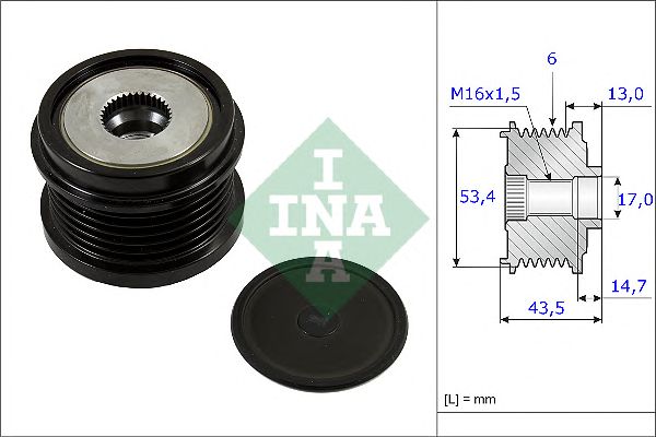 Sistem roata libera, generator FORD 1,4TDCI-2,0TDCI 10-