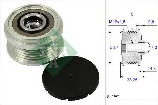 Sistem roata libera, generator