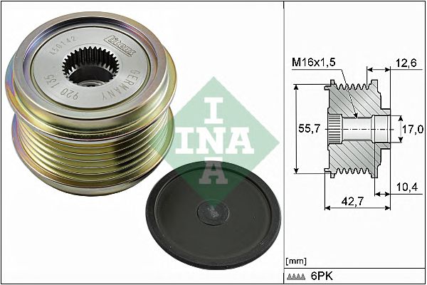 Sistem roata libera, generator VW 1,8/2,0TFSI 08- A4/A5/A6/Q5