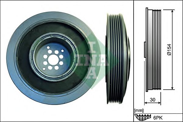 Fulie curea, arbore cotit VW 3,0TDI A4/A6 04-