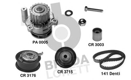 Set pompa apa + curea dintata