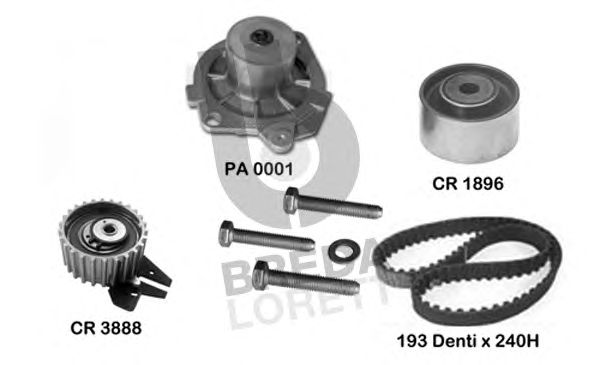 Set pompa apa + curea dintata