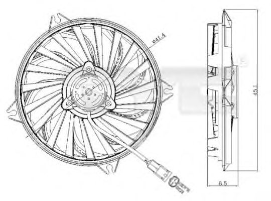 Ventilator, radiator