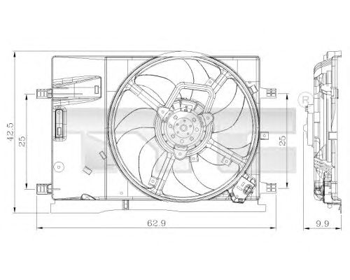 Ventilator, radiator