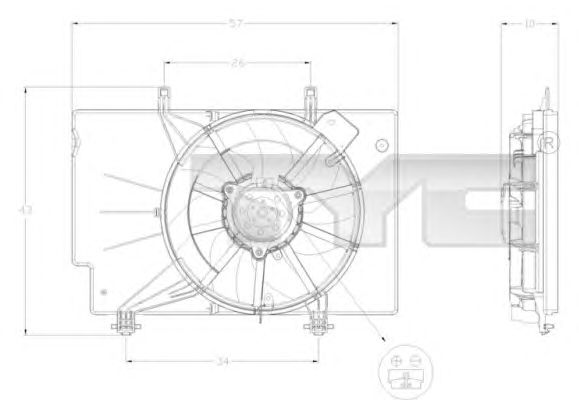 Ventilator, radiator