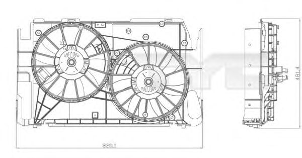 Ventilator, radiator