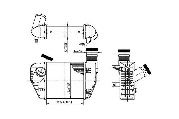 Intercooler, compresor