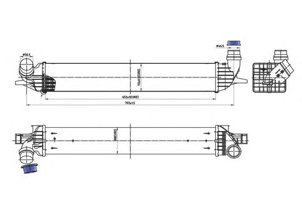 Intercooler, compresor