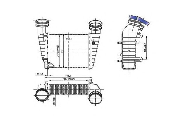 Intercooler, compresor