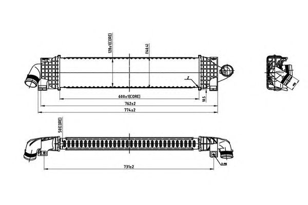 Intercooler, compresor