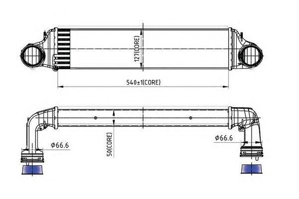 Intercooler, compresor