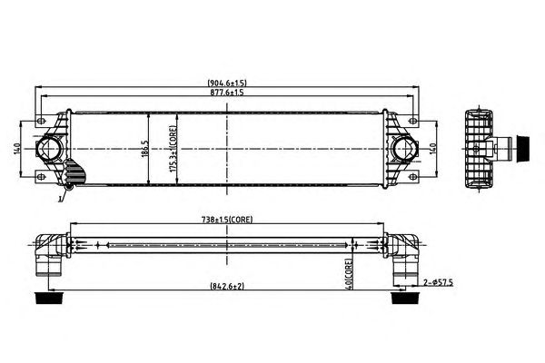 Intercooler, compresor