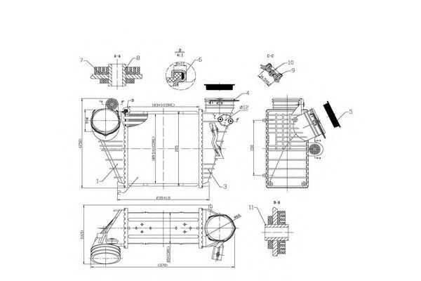 Intercooler, compresor