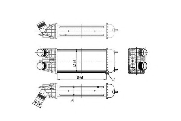 Intercooler, compresor