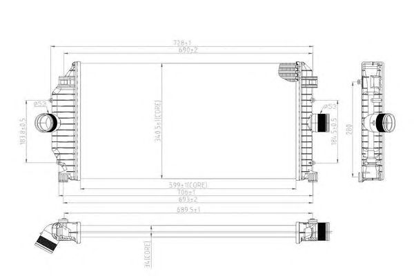 Intercooler, compresor