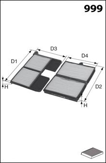 Filtru, aer habitaclu