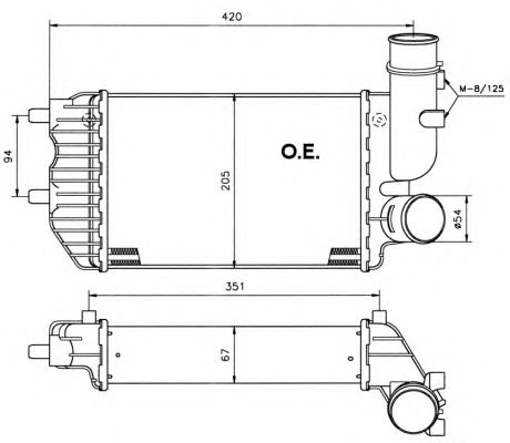 Intercooler, compresor