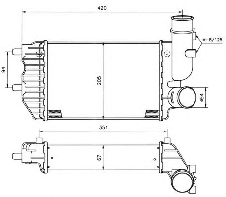 Intercooler, compresor