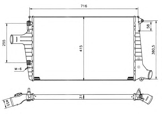 Intercooler, compresor