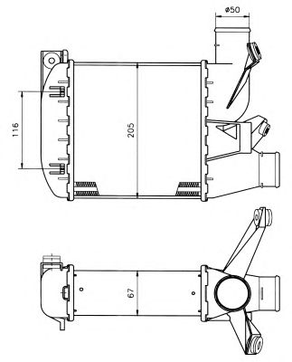 Intercooler, compresor