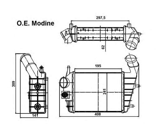 Intercooler, compresor