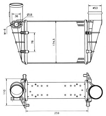 Intercooler, compresor