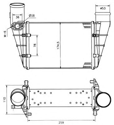 Intercooler, compresor