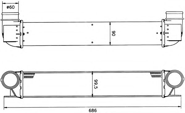 Intercooler, compresor