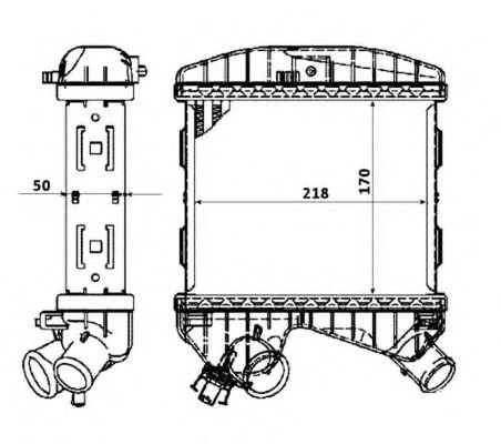 Intercooler, compresor