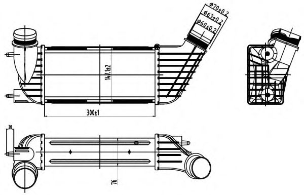 Intercooler, compresor